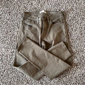 Madewell Athletic Slim Jeans in Olive